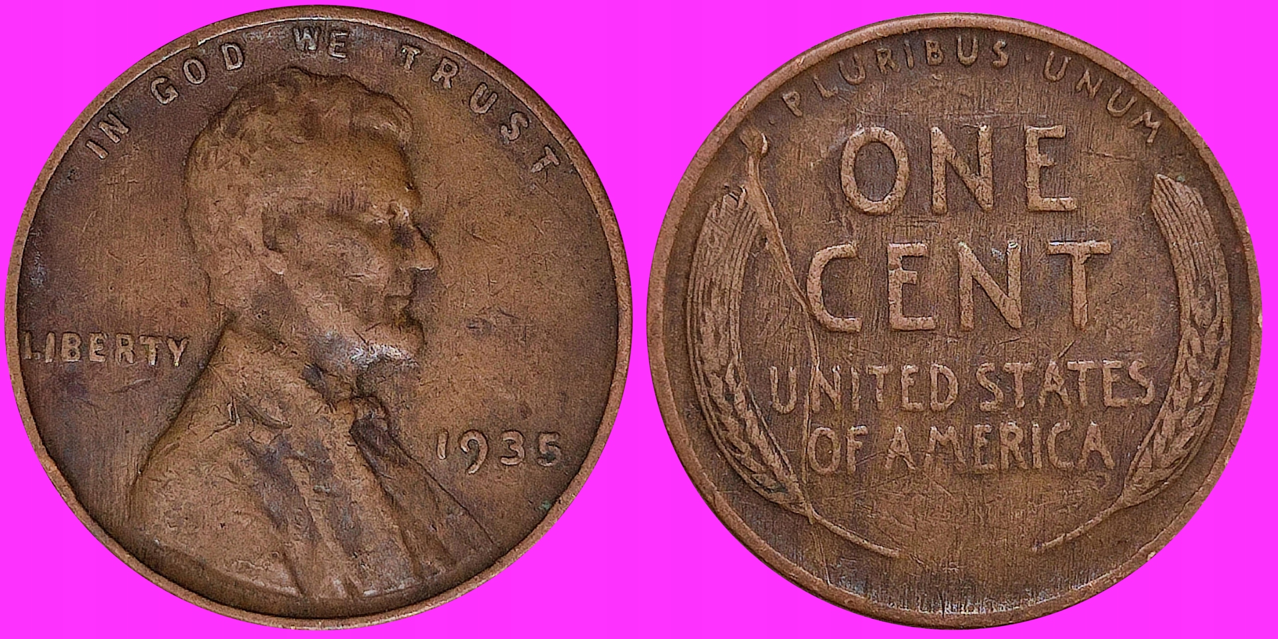 USA 1 Cent 1935 /U 298