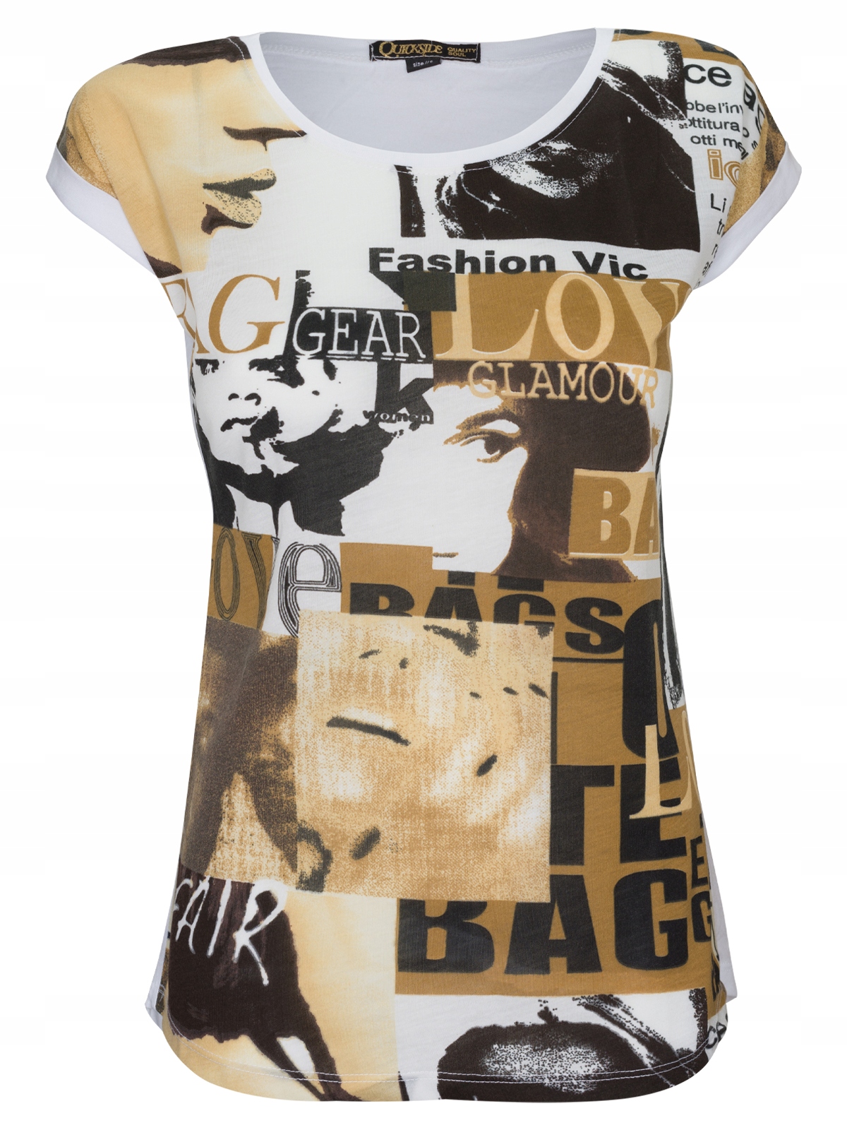 

Quickside T-Shirt Damski Biały Nadruk rozmiar S