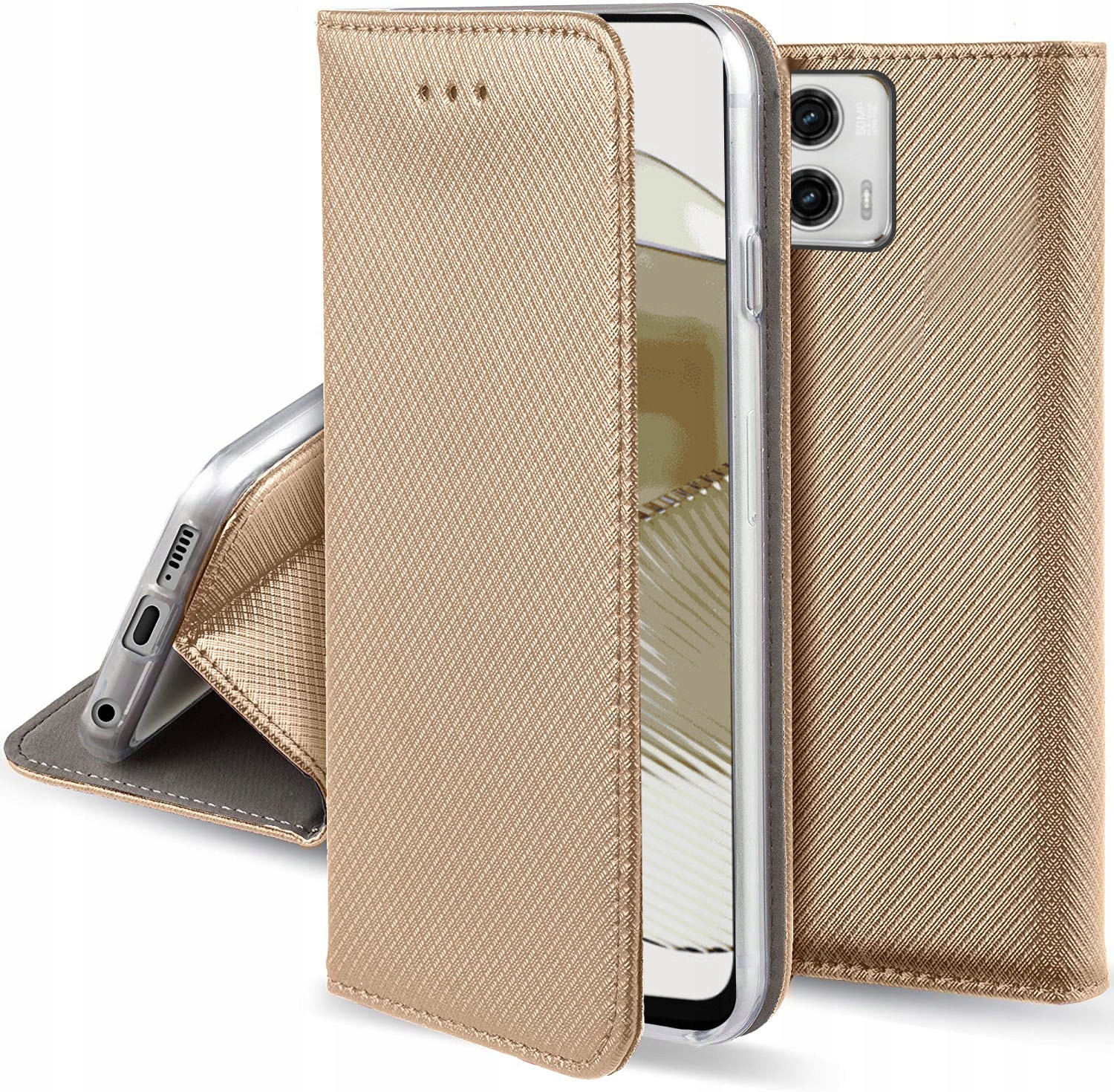 

Etui S-magnet do Motorola Moto G73 +szkło