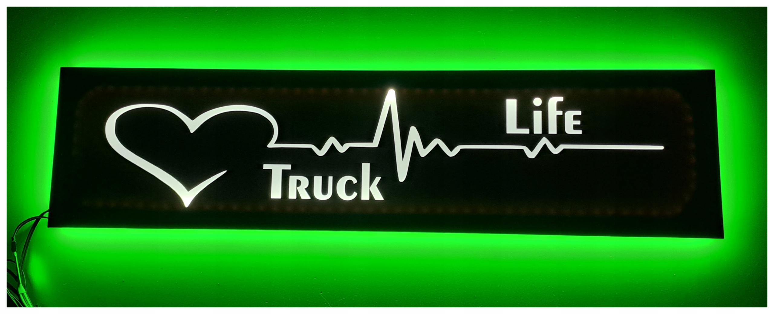 Led tabuľa truck life nad posteľou man daf scania s podsvietením kabíny Tir