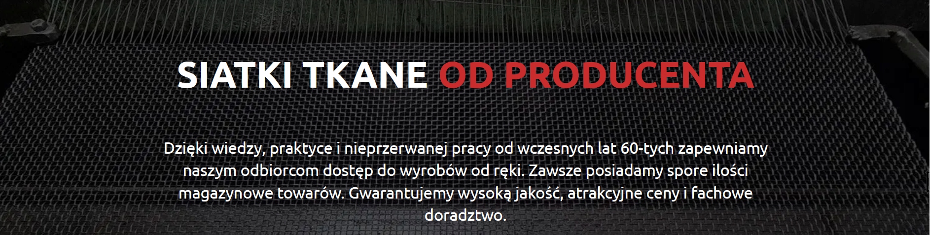 Siatka tkana OCYNK 1000x0,5x0,30mm SITO WIALNIA Szerokość 1000 mm