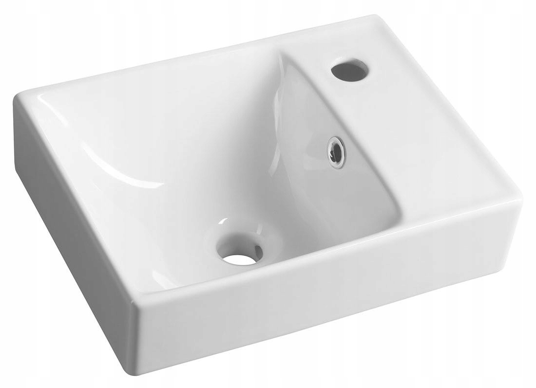 Sapho Nuali TU0128 keramické umývadlo 40x30 pravé Montážna sada darček!