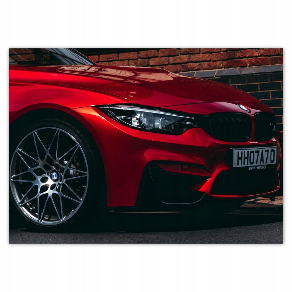 

Plakaty 70x50 Czerwone Bmw Samochód