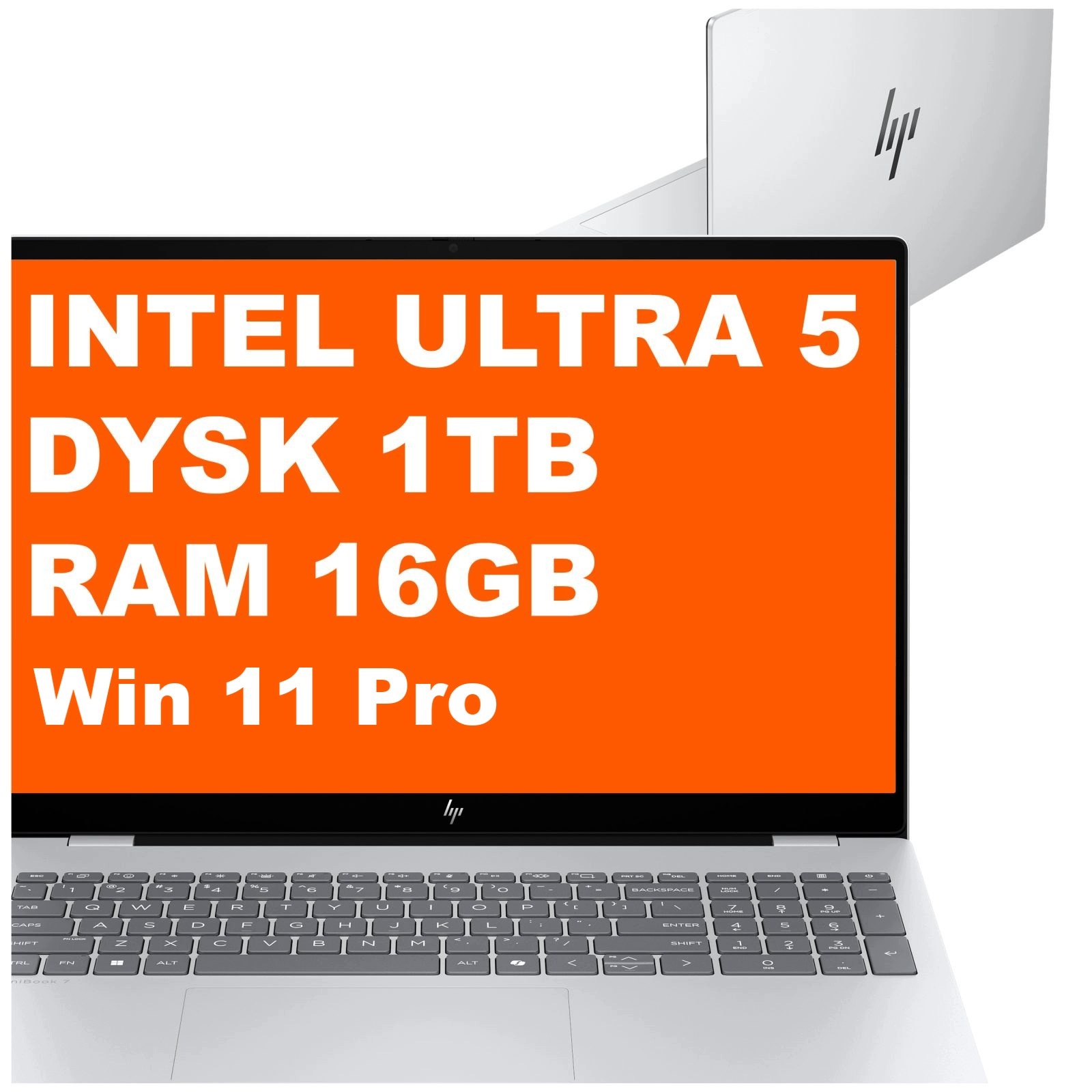 Laptop Hp OmniBook 7 Ai 16-ay Ultra 5 16GB 1TB Arc 2k Win 11 Pro Srebrny