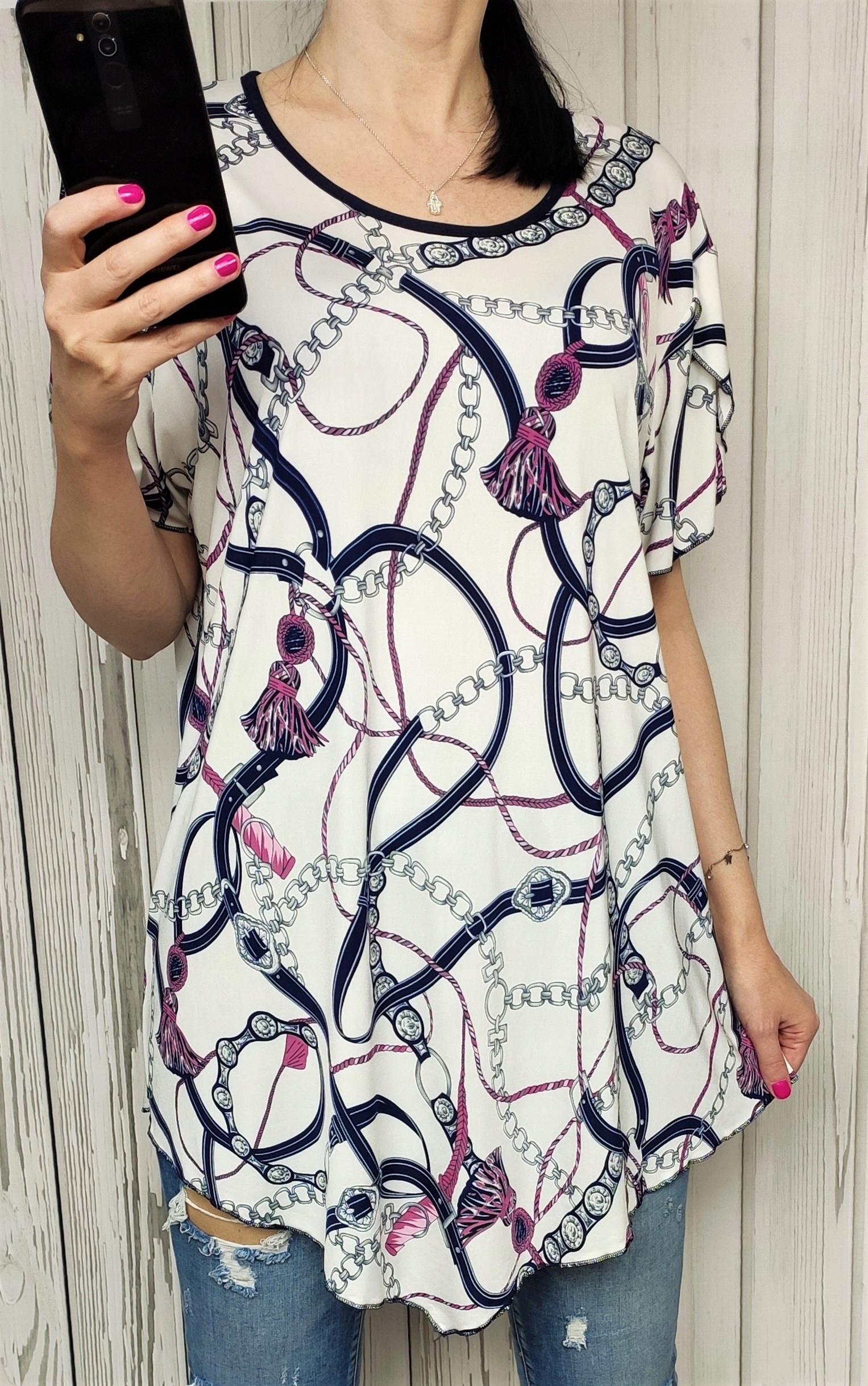 TUNIKA MODNA ROZSZERZANA NA LATO L/XL Rozmiar L