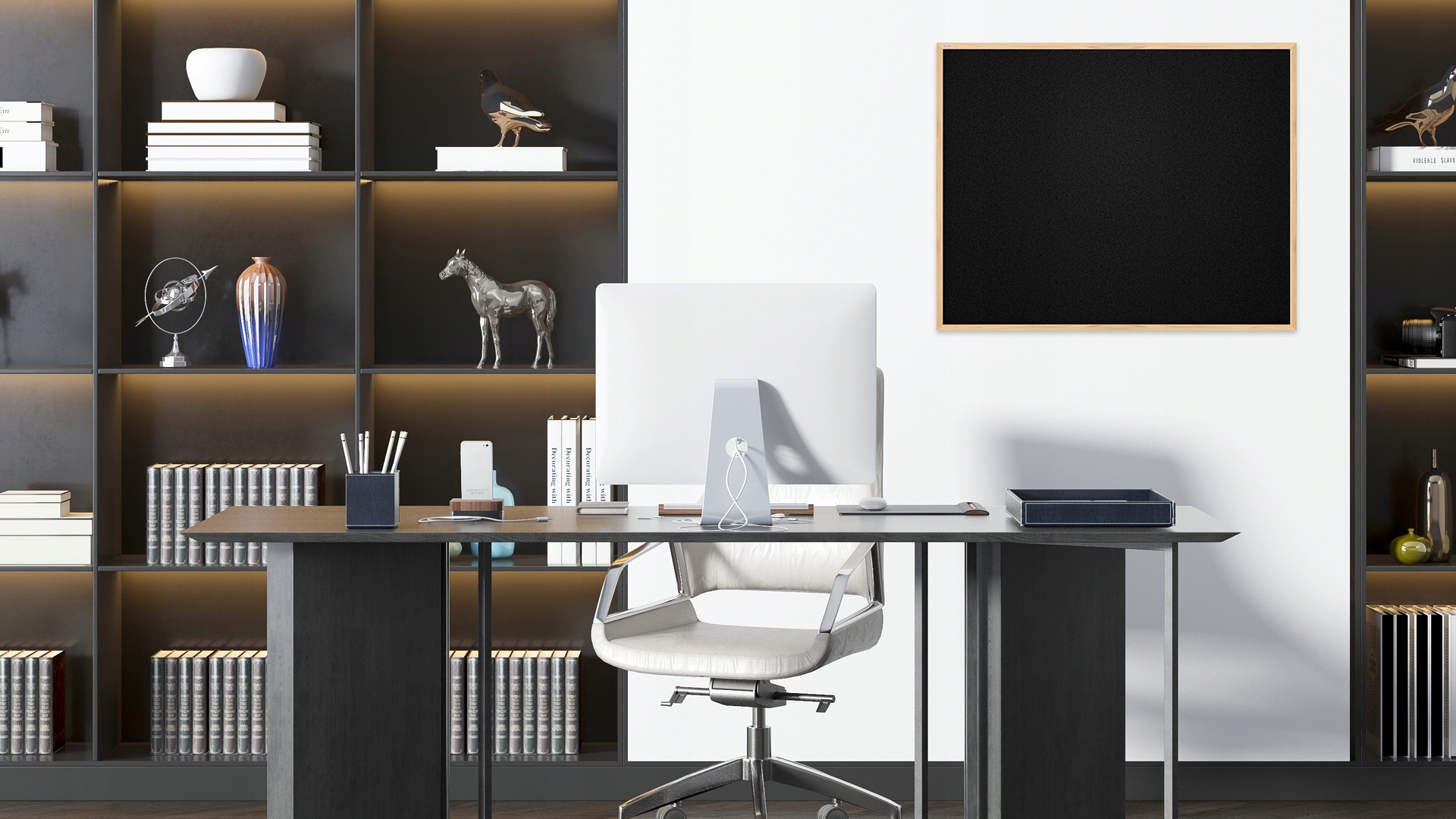 Tablica Korkowa Duża 100x80 Drewniana Rama + Zestaw Pinezki Komplet Gratis Szerokość produktu 1 cm