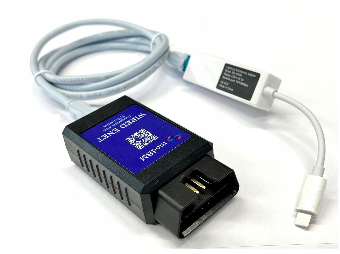 Interfejs BMW do iPhone BimmerCode BimmerLink Kod producenta WIRED ENET + ADAPTER IPHONE