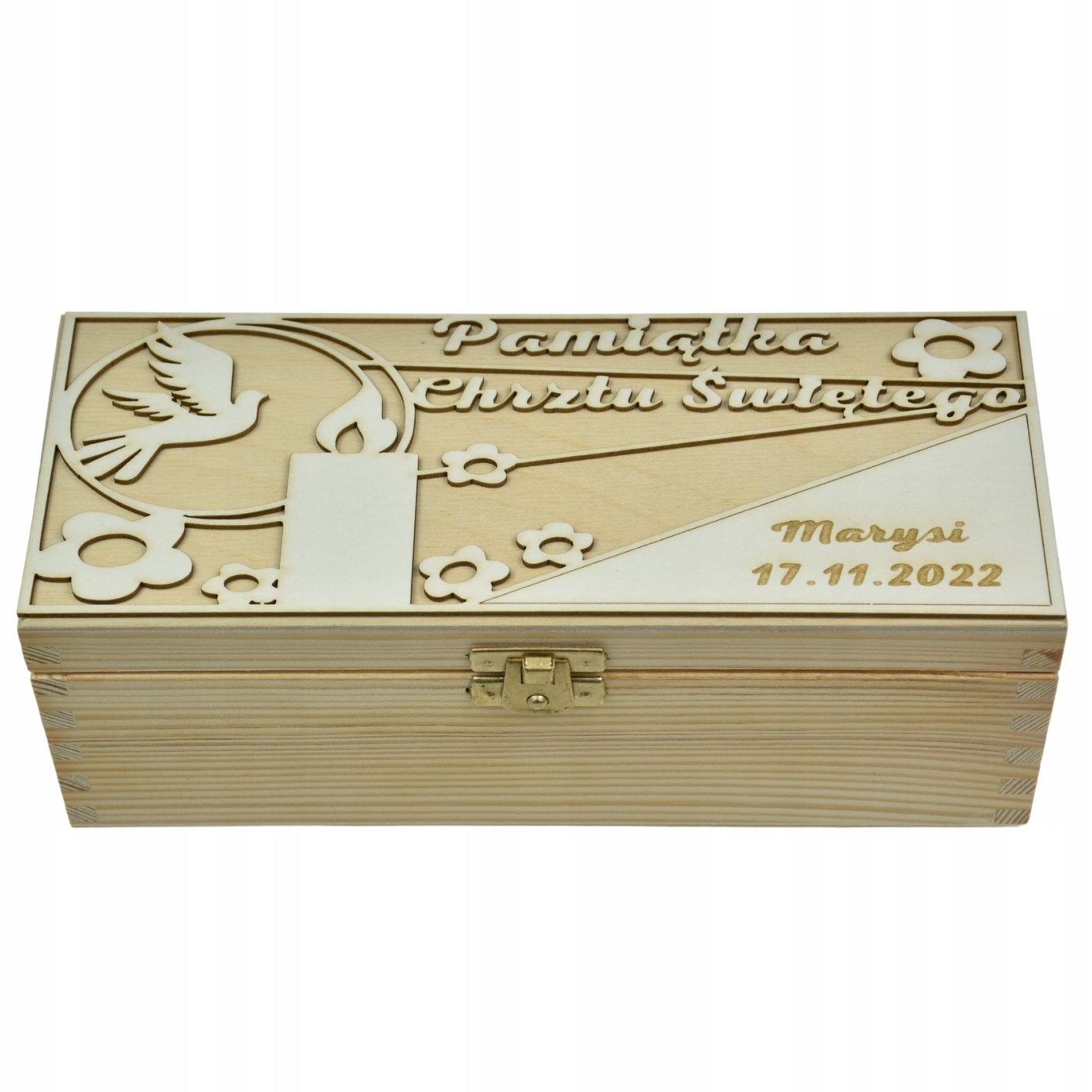 Pamiątka Chrztu Świętego ŚWIECA GRAWER Prezent Okazje chrzest