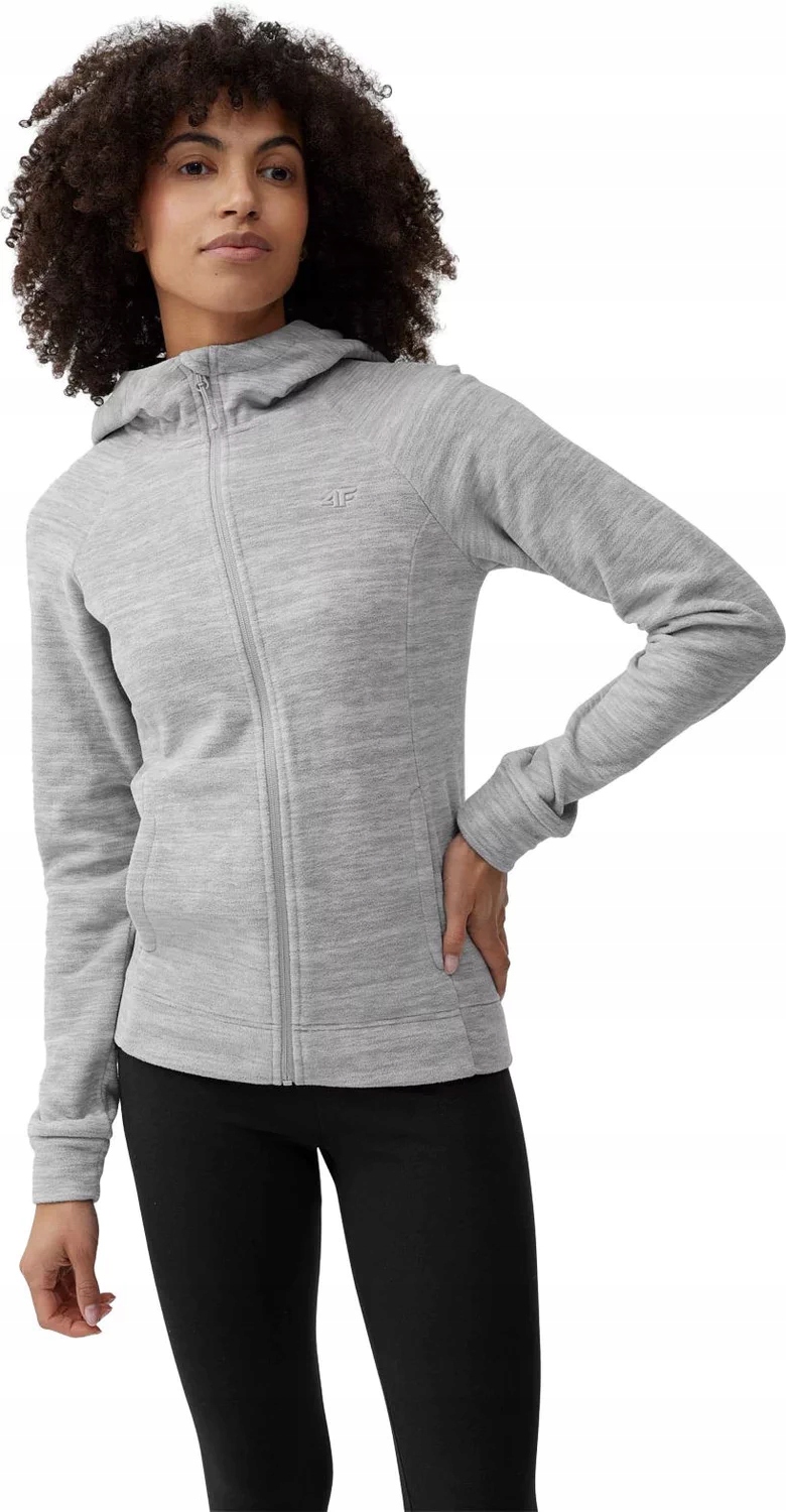 POLAR DAMSKI BLUZA POLAROWA Z KAPTUREM CIEPŁA 4F Rozmiar XL