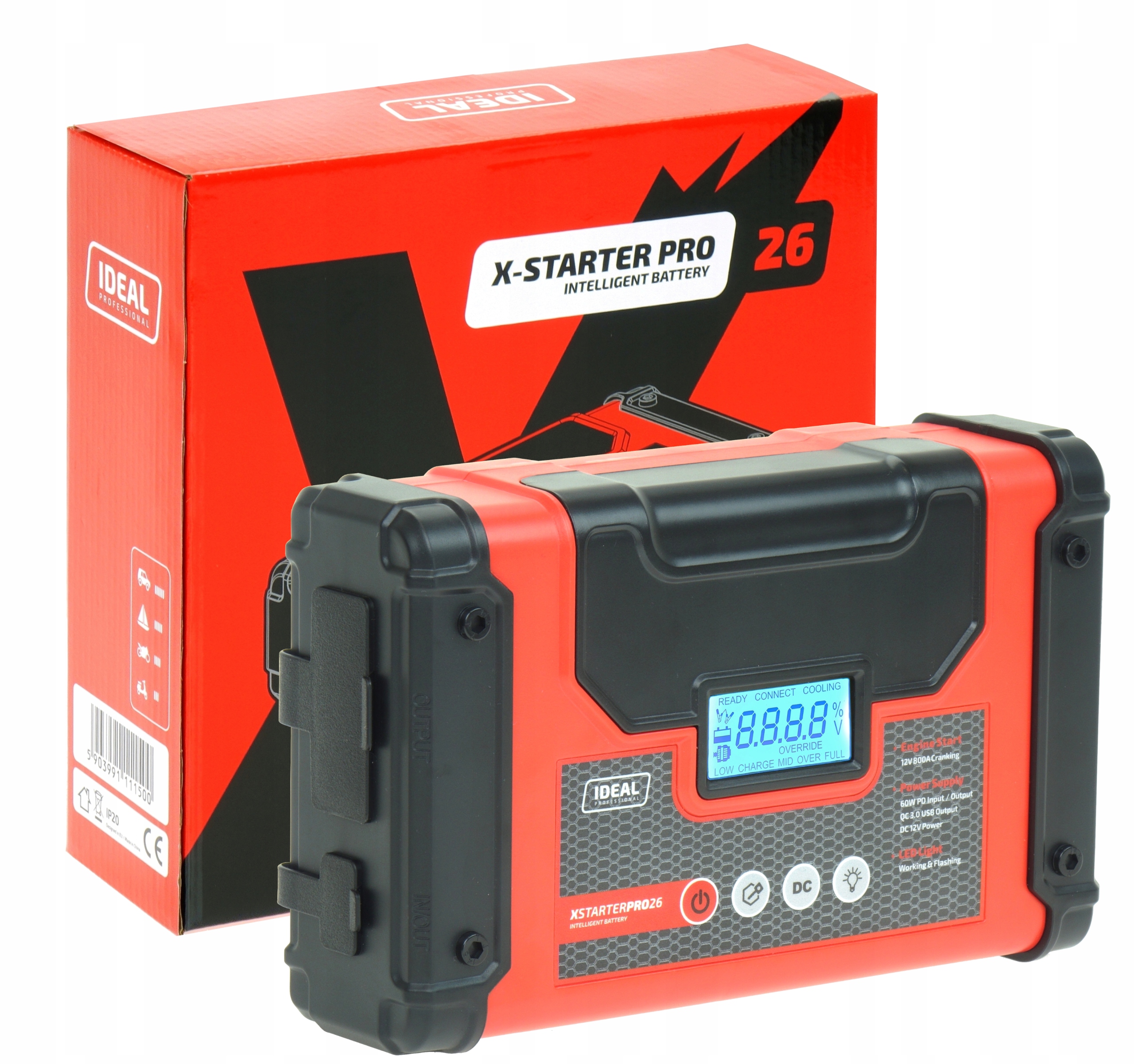 Štartovacie Zariadenie Ideal X-starter 26 LiPo Pro Powerbank Baterka Usb