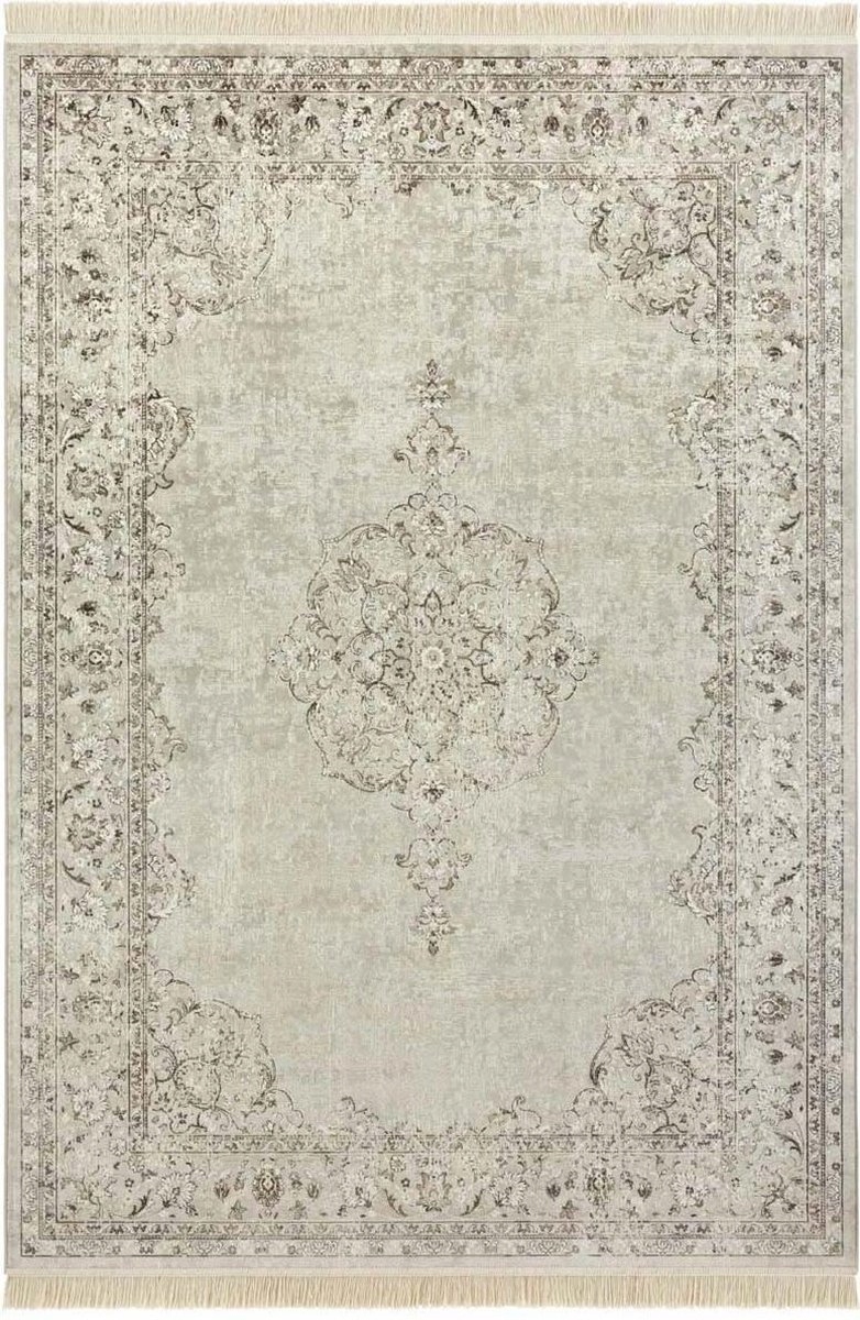 Tradičný koberec z viskózy, klasický vzor s prímesou bavlny 160 x 230 cm