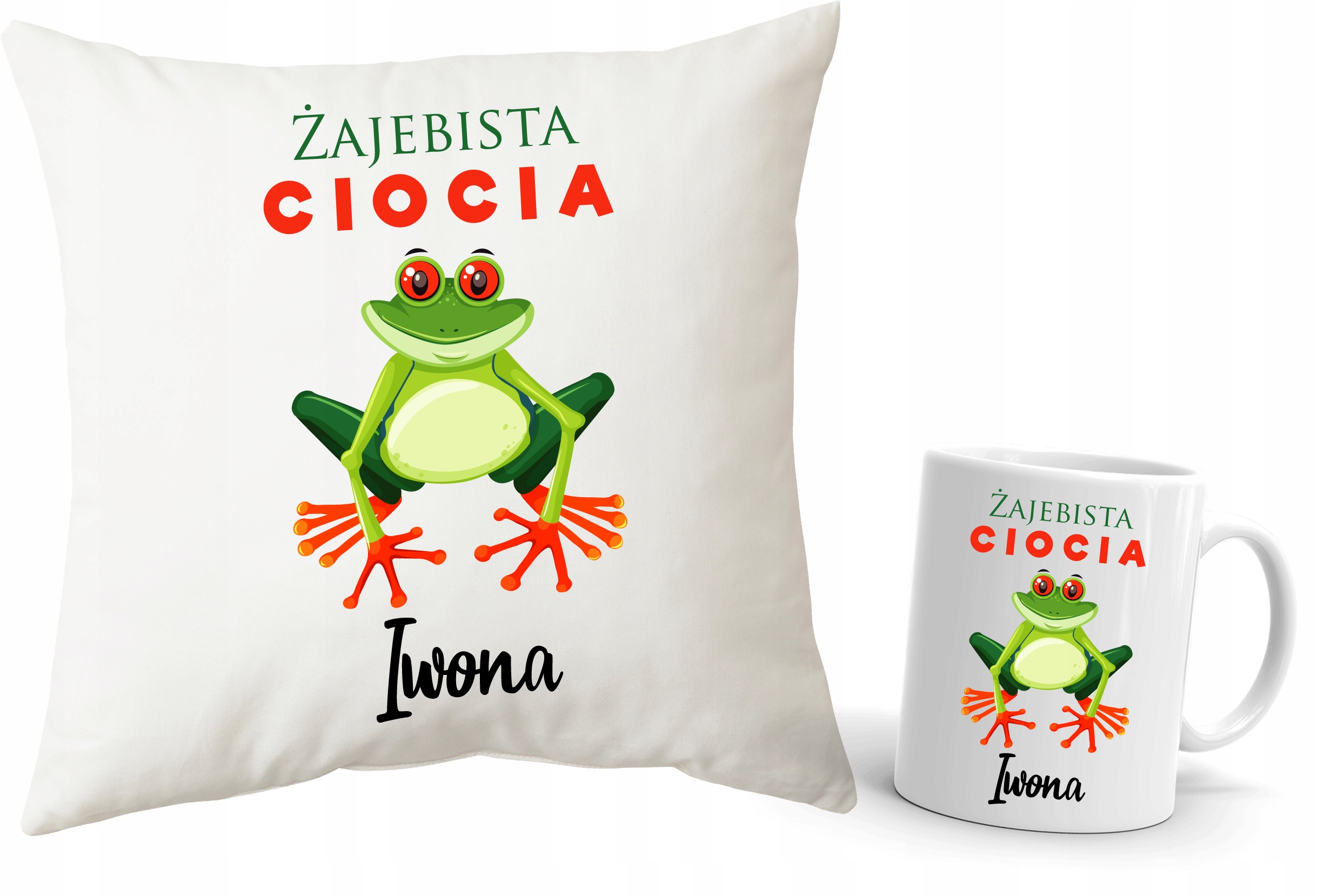 

Zestaw poduszka kubek dla Cioci Żajebista Ciocia