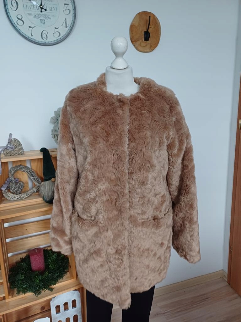 LINDEX KURTKA PŁASZCZYK FUTERKO XS