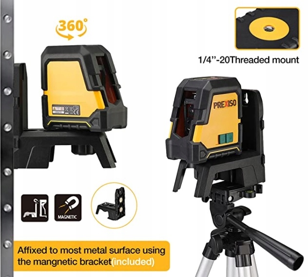Prexiso PLC30GLI zielony niwelator krzyżowy Model PLC30GLI