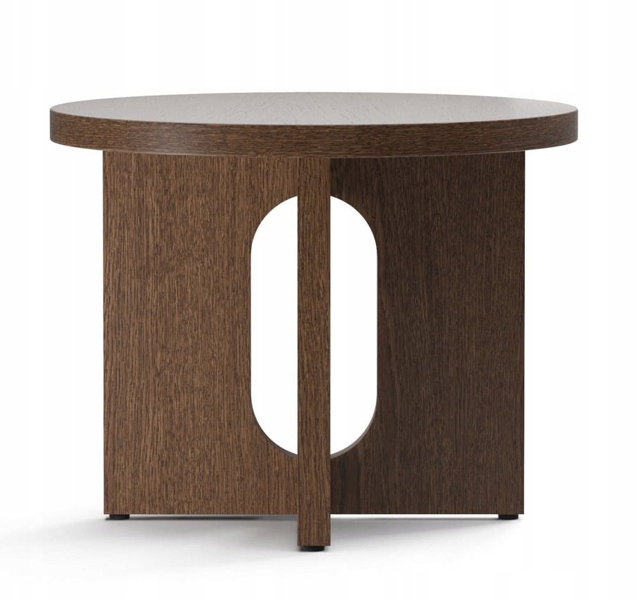 Audo Androgyne Kulatý konferenční stolek 50 cm Tmavý dub