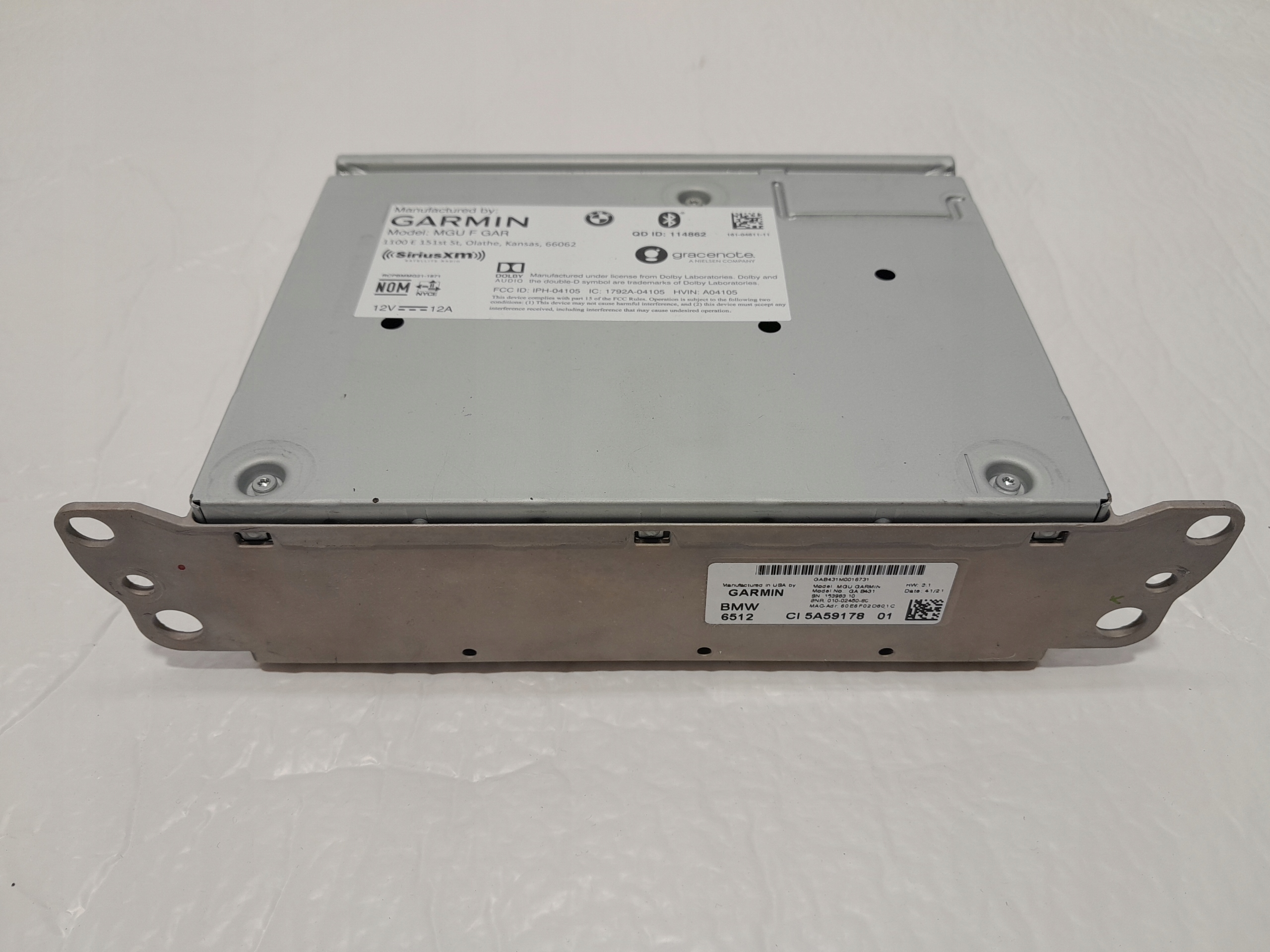 BMW X3 G01 LCI Bedienteil modul GPS der Navigation GARMIN 5A59178