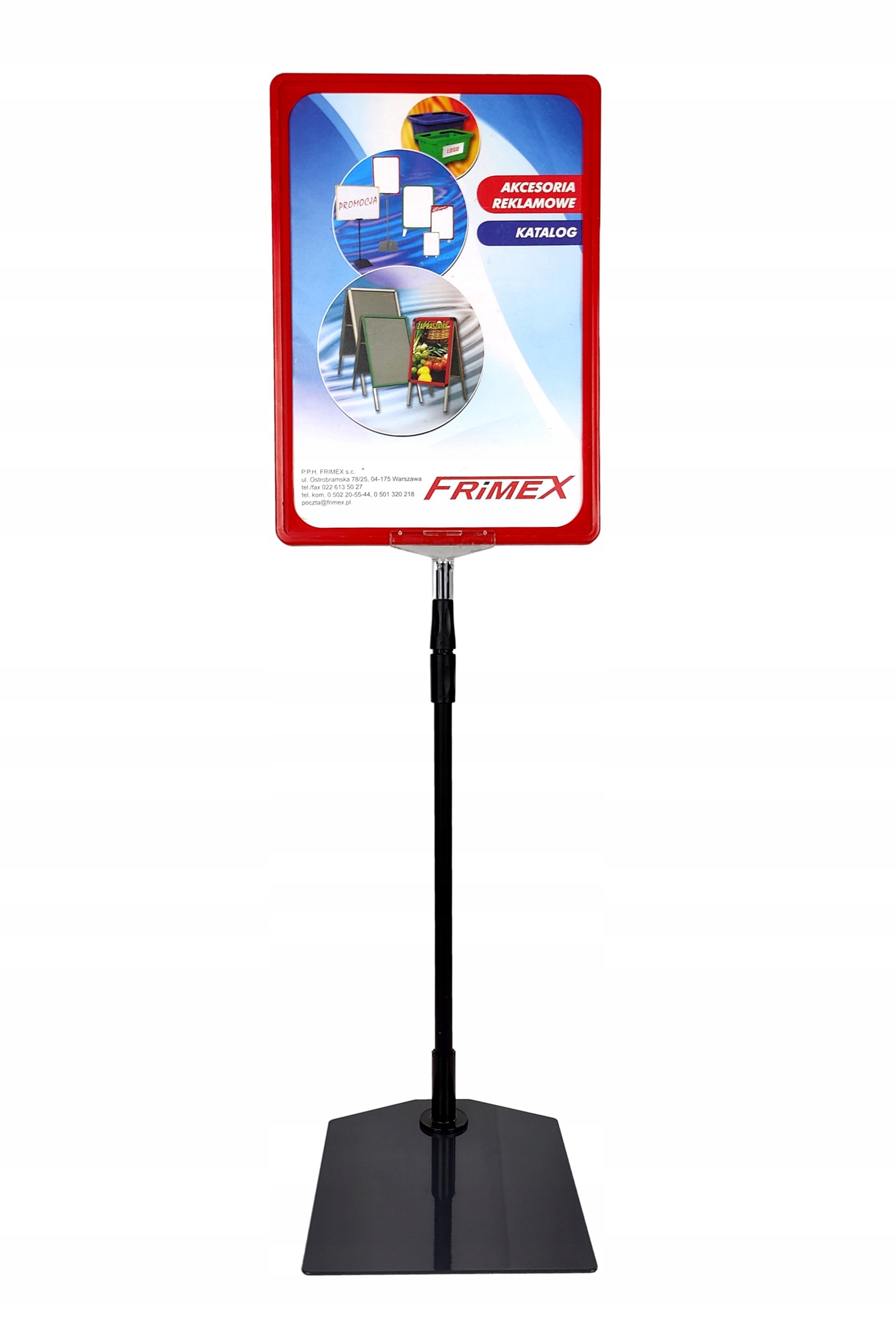 

Stojak reklamowy teleskopowy 60cm z ramką A4 Ccze