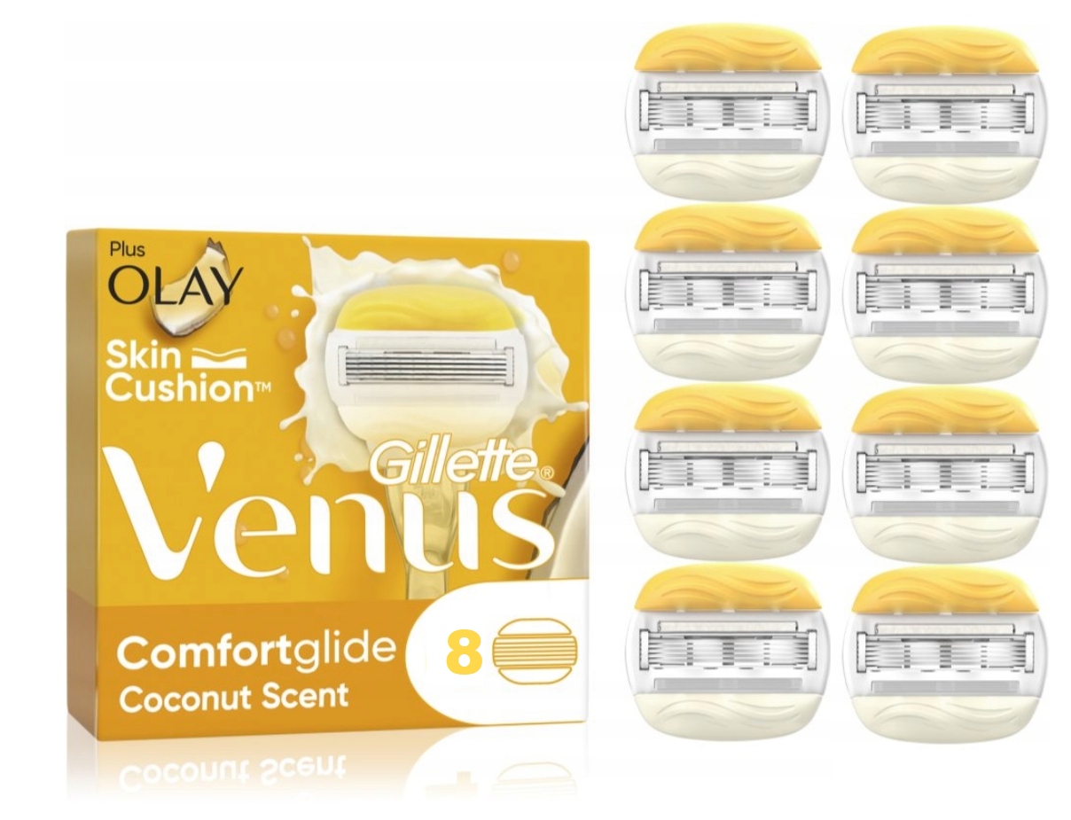 2 x Gillette Venus ComfortGlide Olay zapasowe ostrza 4 szt.