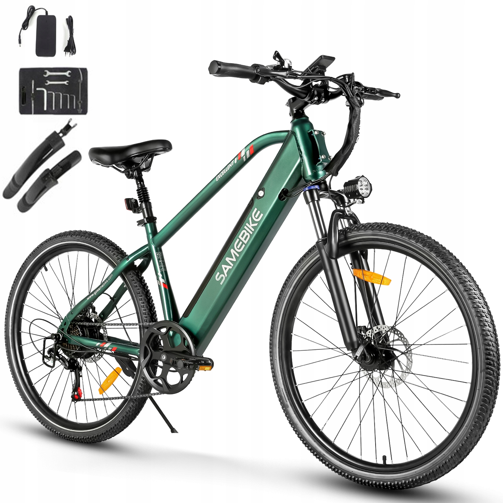 Elektrokolo 500W 27,5" Samebike RS-A01 Pánské, Rychlost 35 km/h, Baterie 15Ah, Dojezd 110 km, Terénní