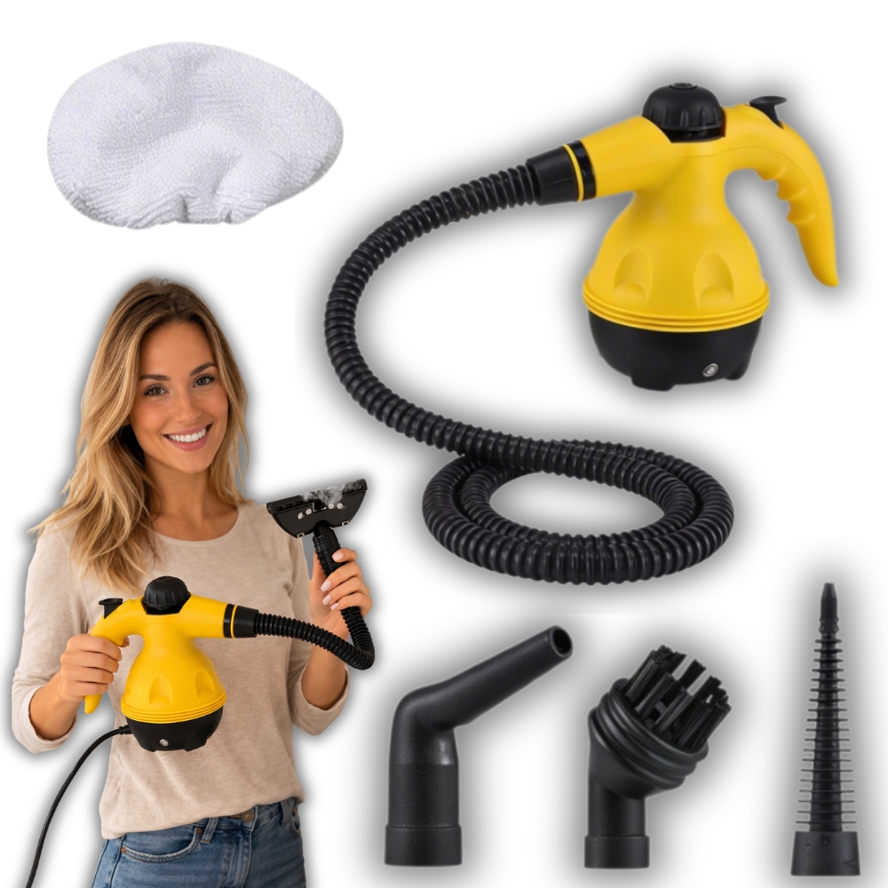 Ruční parní čistič parního mopu pro domácnost a auta, čistič oken a spár