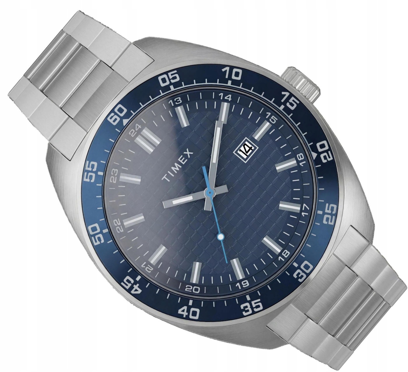 Pánské Vodotěsné Ocelové Hodinky Timex Weston TW2Y88900 50M Datumovka 45mm