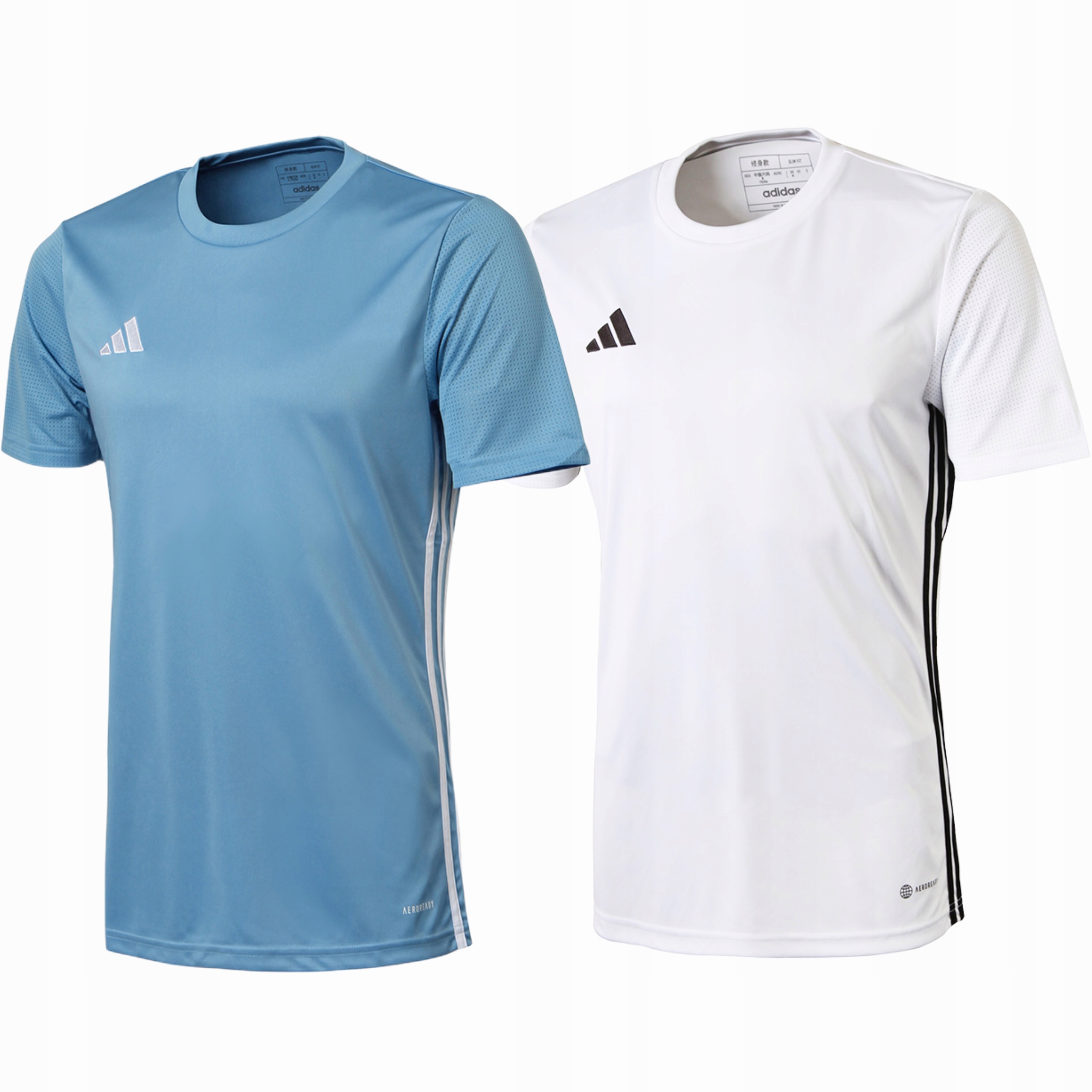 Zestaw Męski Adidas Komplet Biała Niebieska Koszulka T-shirt r. M