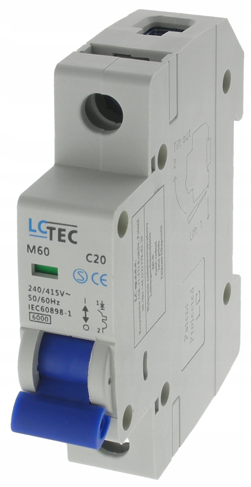 LC wyłącznik nadprądowy M60 1P 1M 1F C 20A