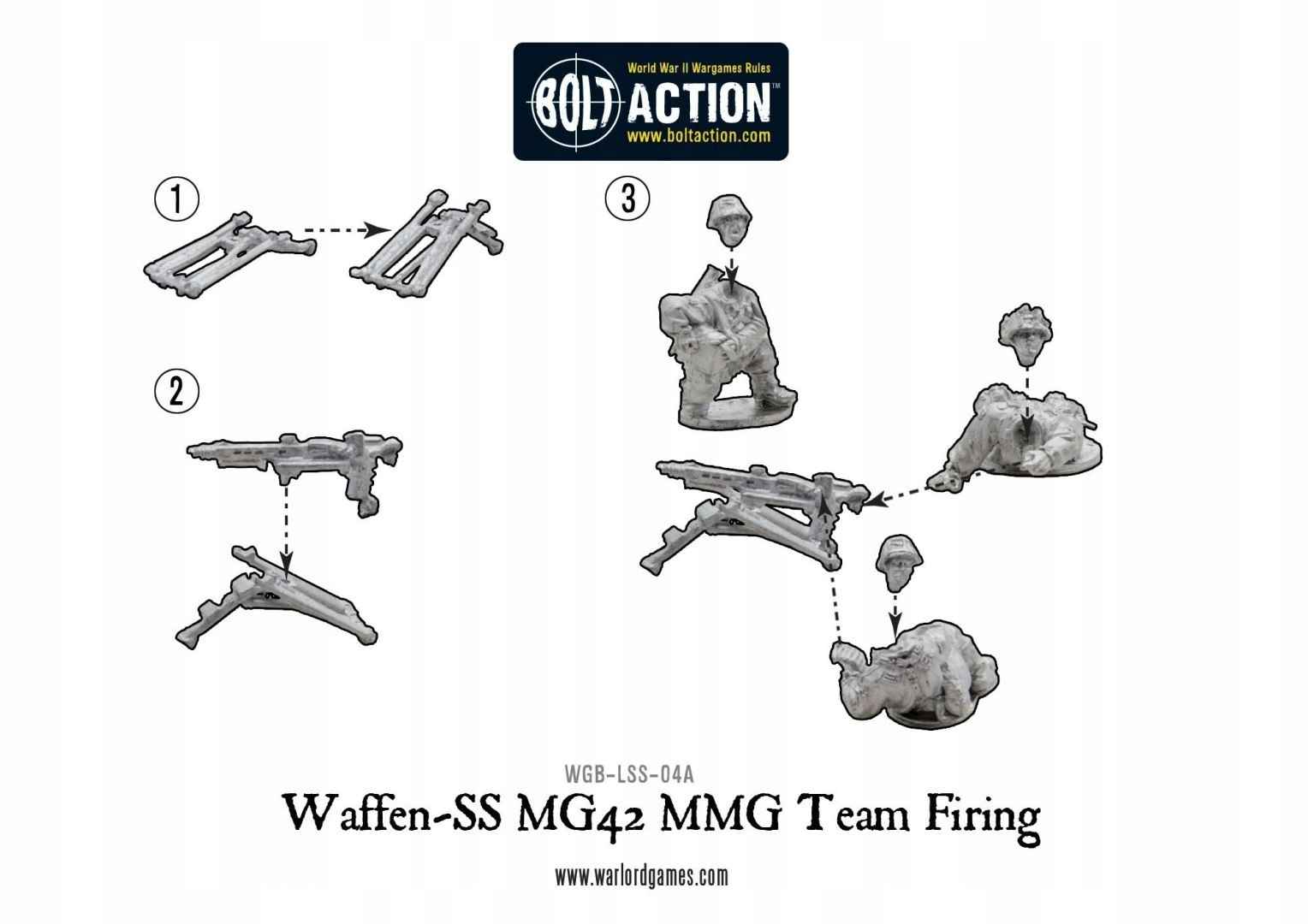 BOLT ACTION Waffen-SS MG42 team (1943-45) System Inne systemy