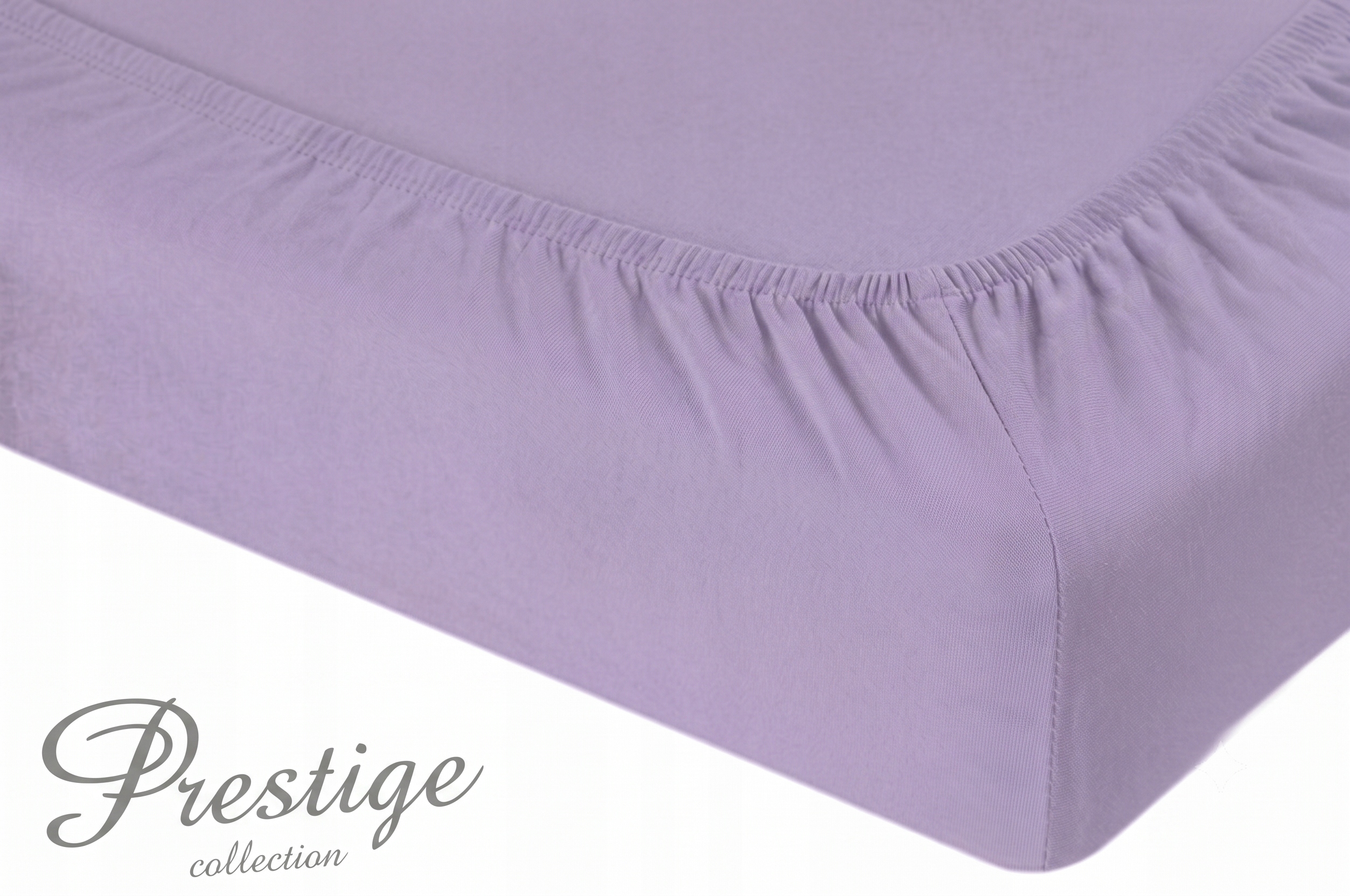 Prostěradlo Jersey s gumou 220x200 Světle fialové Prestige Collection 160 g