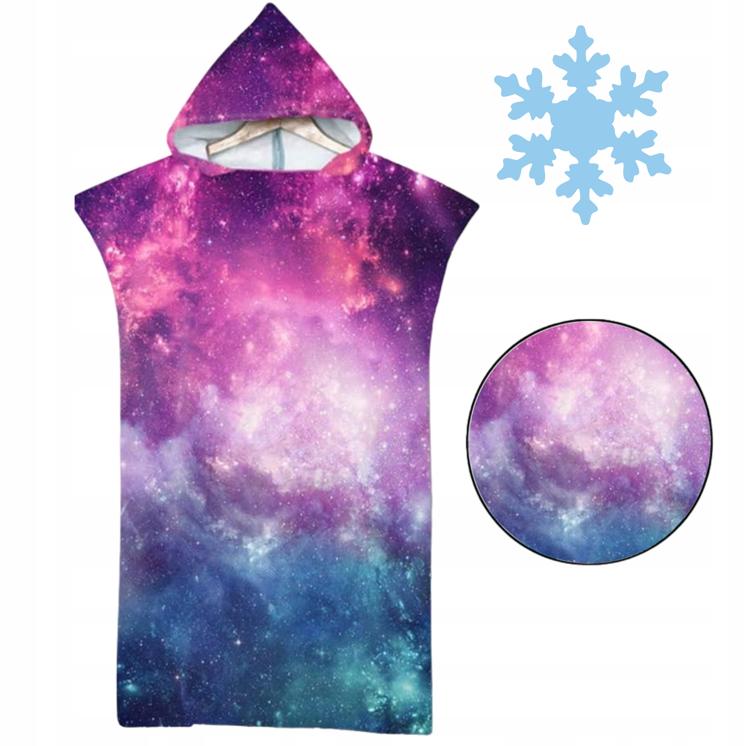 Pončo na moření Mikrovlákno Ručník s kapucí Pánský Mládežnický