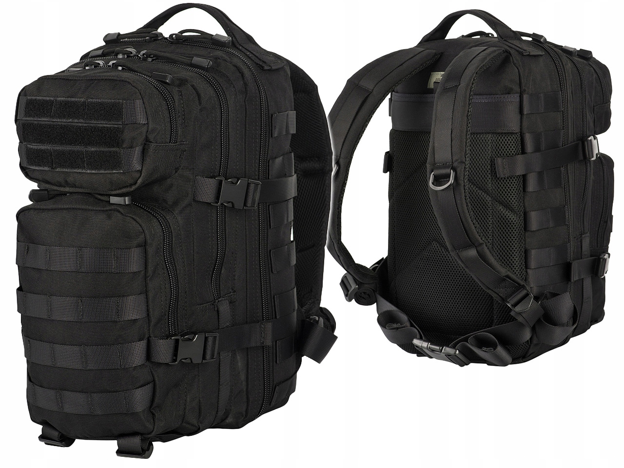 M-tac Assault Pack Vojenský Turistický Batoh 20L Školní Černý
