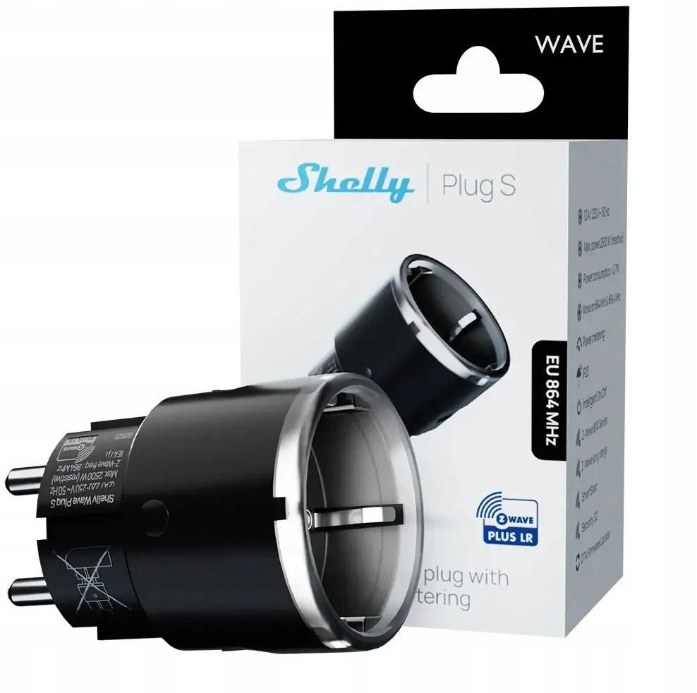SHELLY Wave Plug S Black LR inteligentne gniazdko czarne — 5