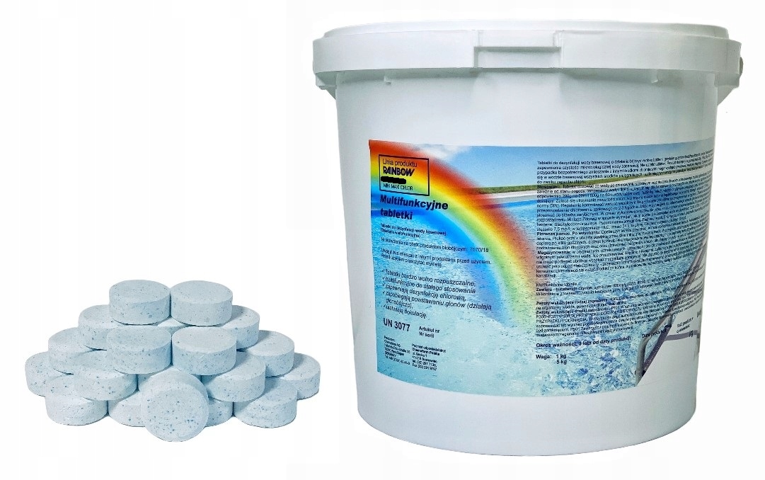 Chlor Multifunkcyjne tabletki 20g Rainbow 5 kg