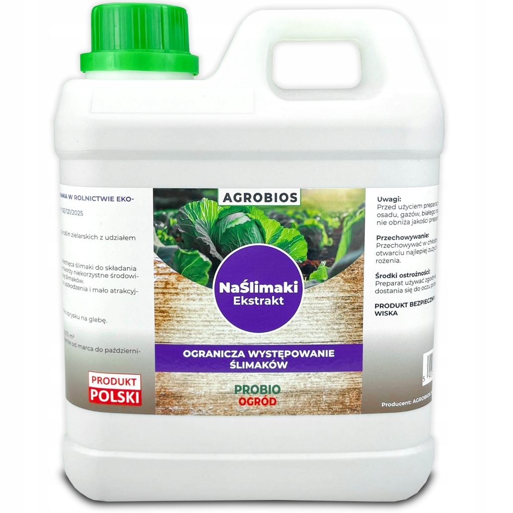 Ekstrakt Na Ślimaki Ogranicza Występowanie Ślimaków W Ogrodzie 2L