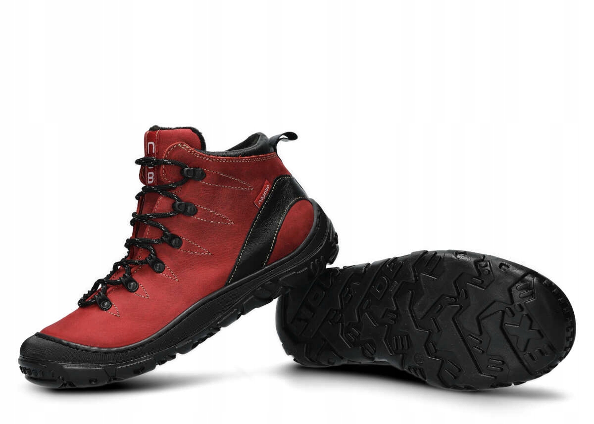 NAGABA 240 CZERWONY + FILC - TREKKING DAMSKI - ROZMIAR 40 Model 240