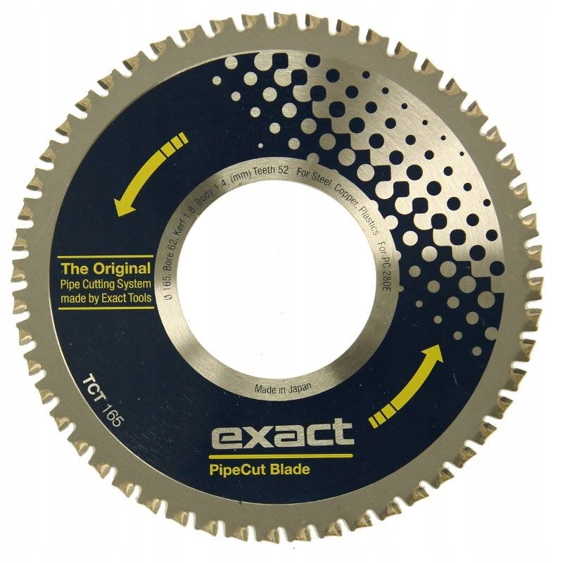 

Piła widiowa Tct do cięcia stali Exact 165 mm