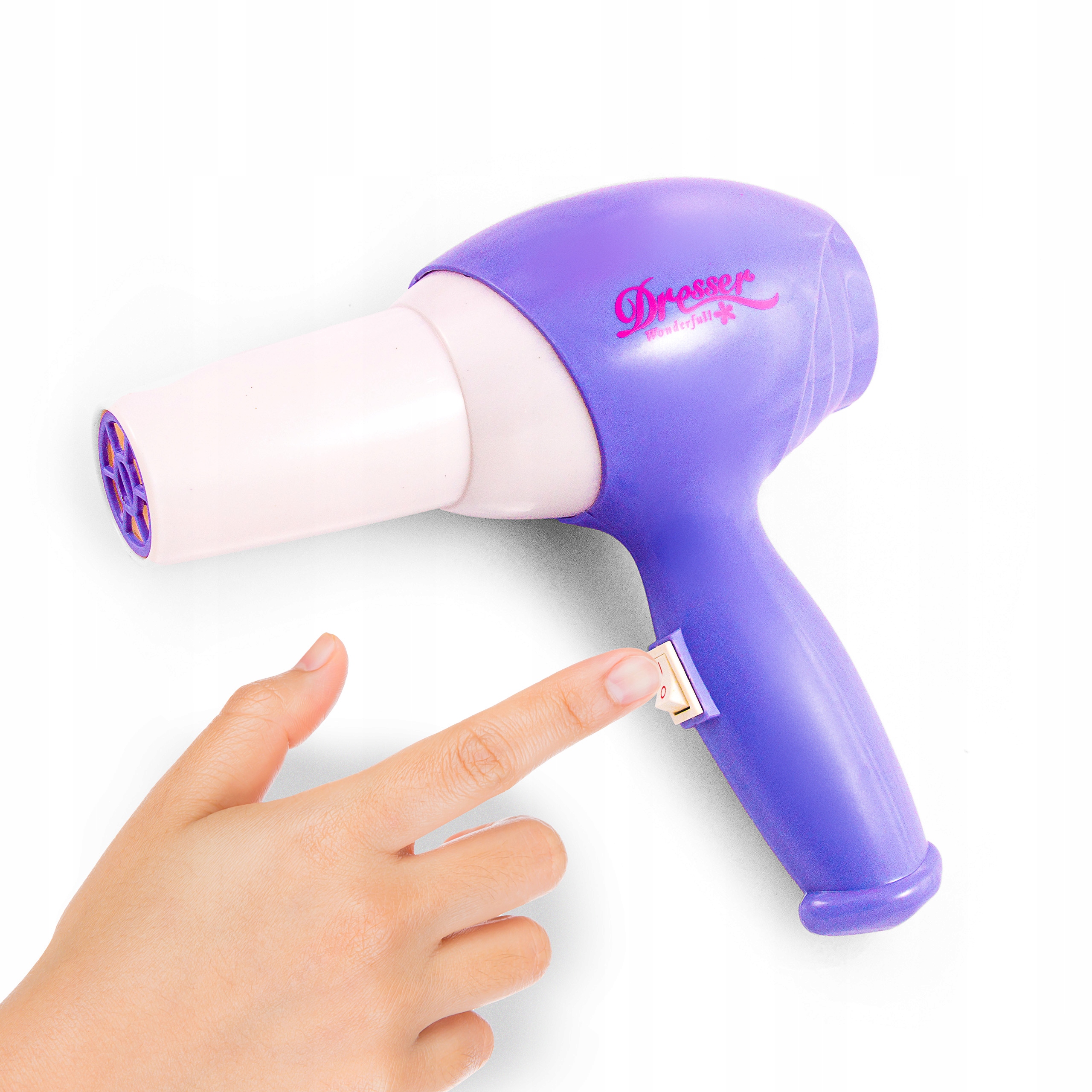 DUŻA TOALETKA STOLIK AKCESORIA ŚWIATŁO SUSZARKA Materiał plastik