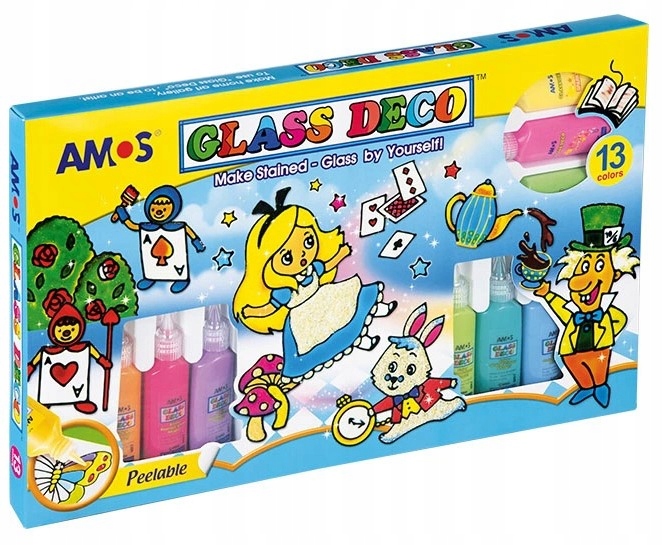 

Farby witrażowe Amos Glass Deco 22 ml 13 kol