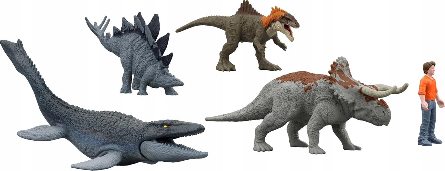 Адвент-календарь Jurassic World Chaos Theory JBG37, 20 мини-динозавров и аксессуары, от 3 лет — фото 4