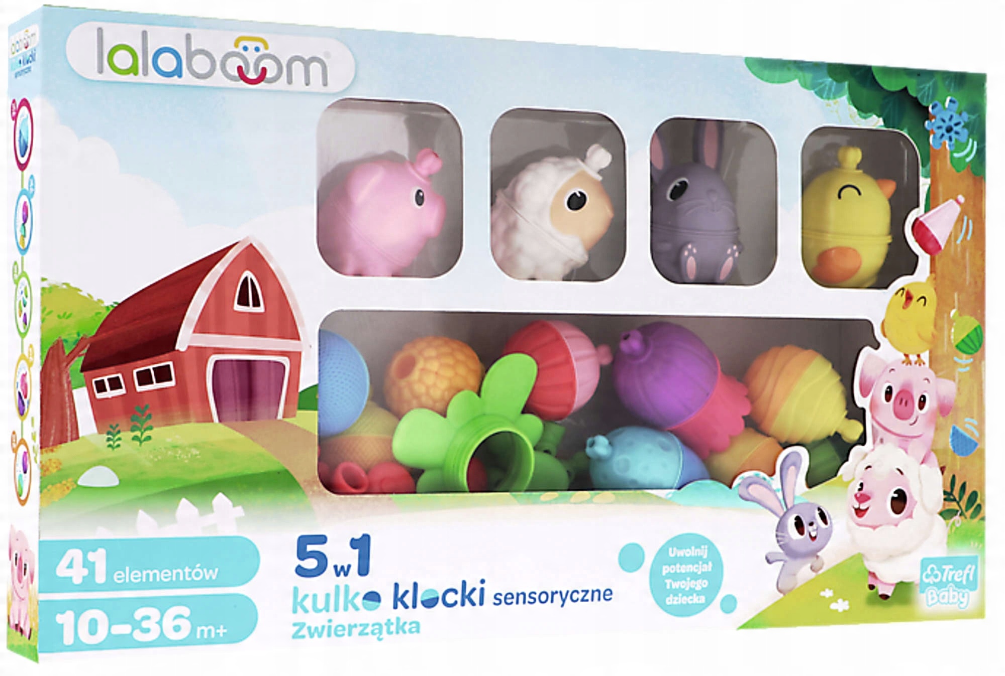 

Lalaboom Farma Zestaw Kulko-klocków 41 Elem. Trefl