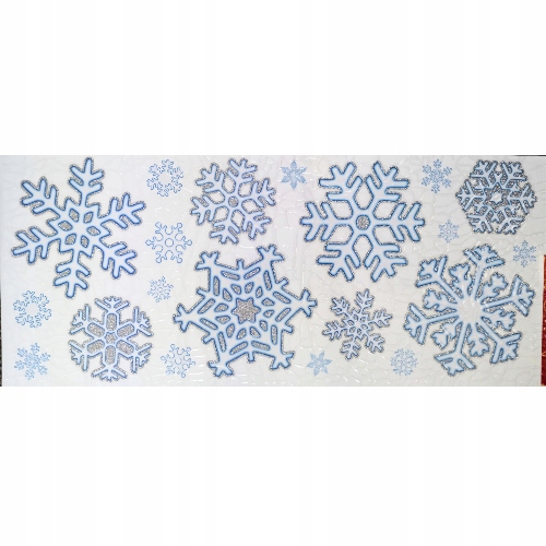 NAKLEJKI NA OKNO ŚWIĄTECZNE Ozdoba Śnieżynki