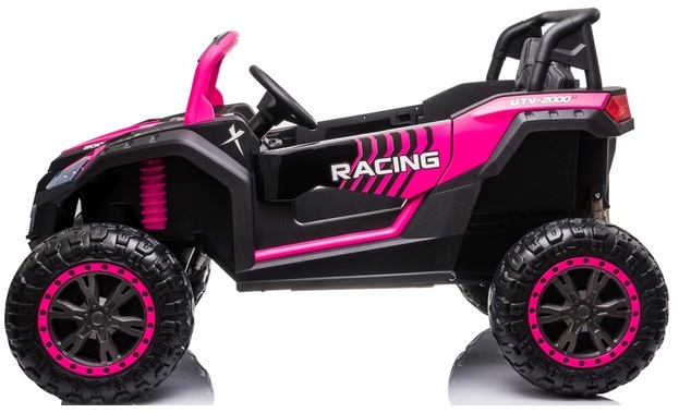 Jeep Buggy Utv 24V 4X4 elektrinis Automobilismobilis vaikams 4 varikliai nuotolinio valdymo pultas eko odos sėdynė EVA 800 W – 24 V 14 Ah, 12 V 7 Ah variantas 2
