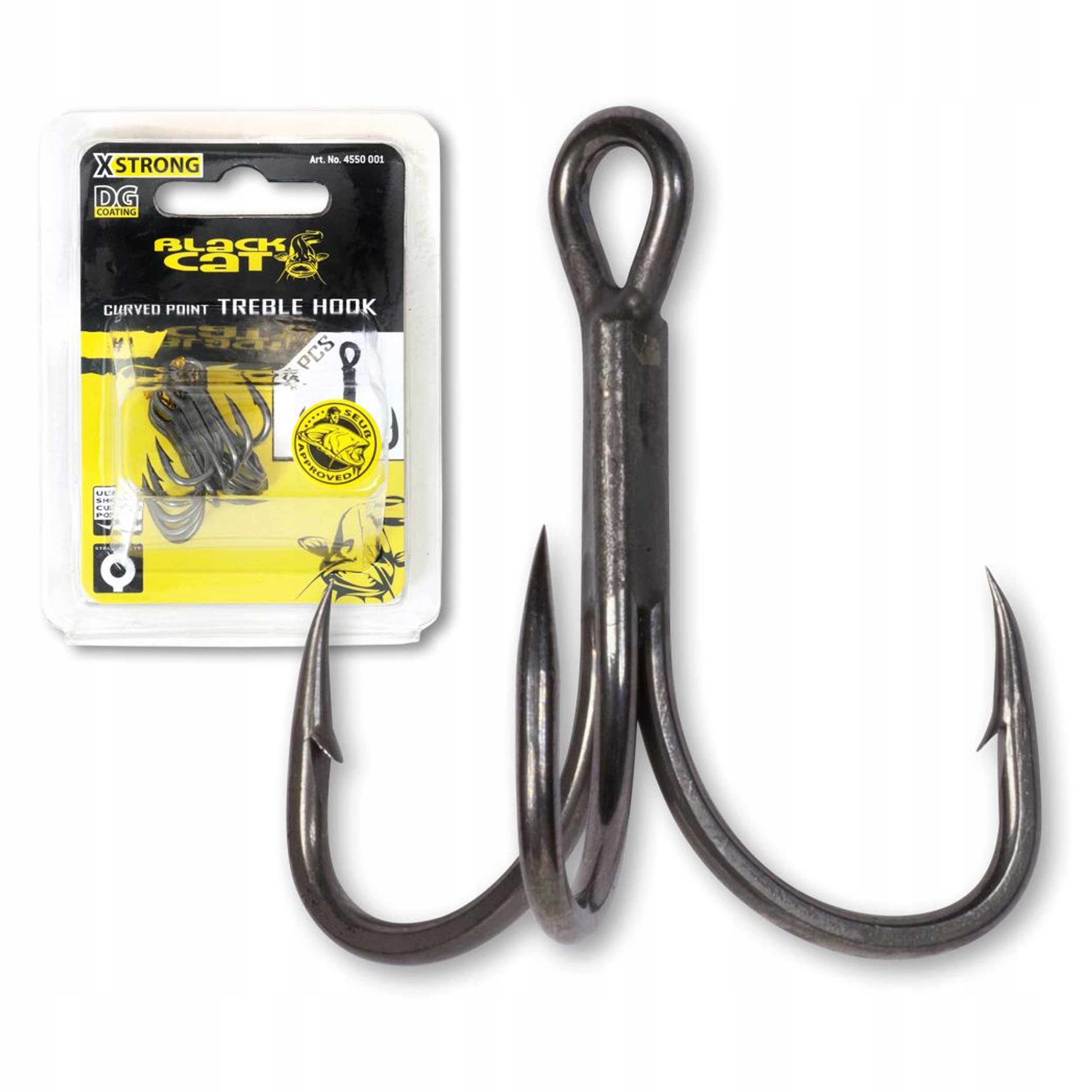kotwice Black Cat Curved Point Dg rozmiar 2/0 5sztuk