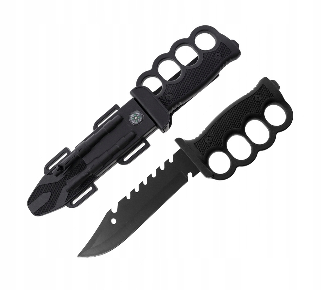 Nůž Ochranný Rybářský Kompas Pro Přežití Křesadlo Píšťalka