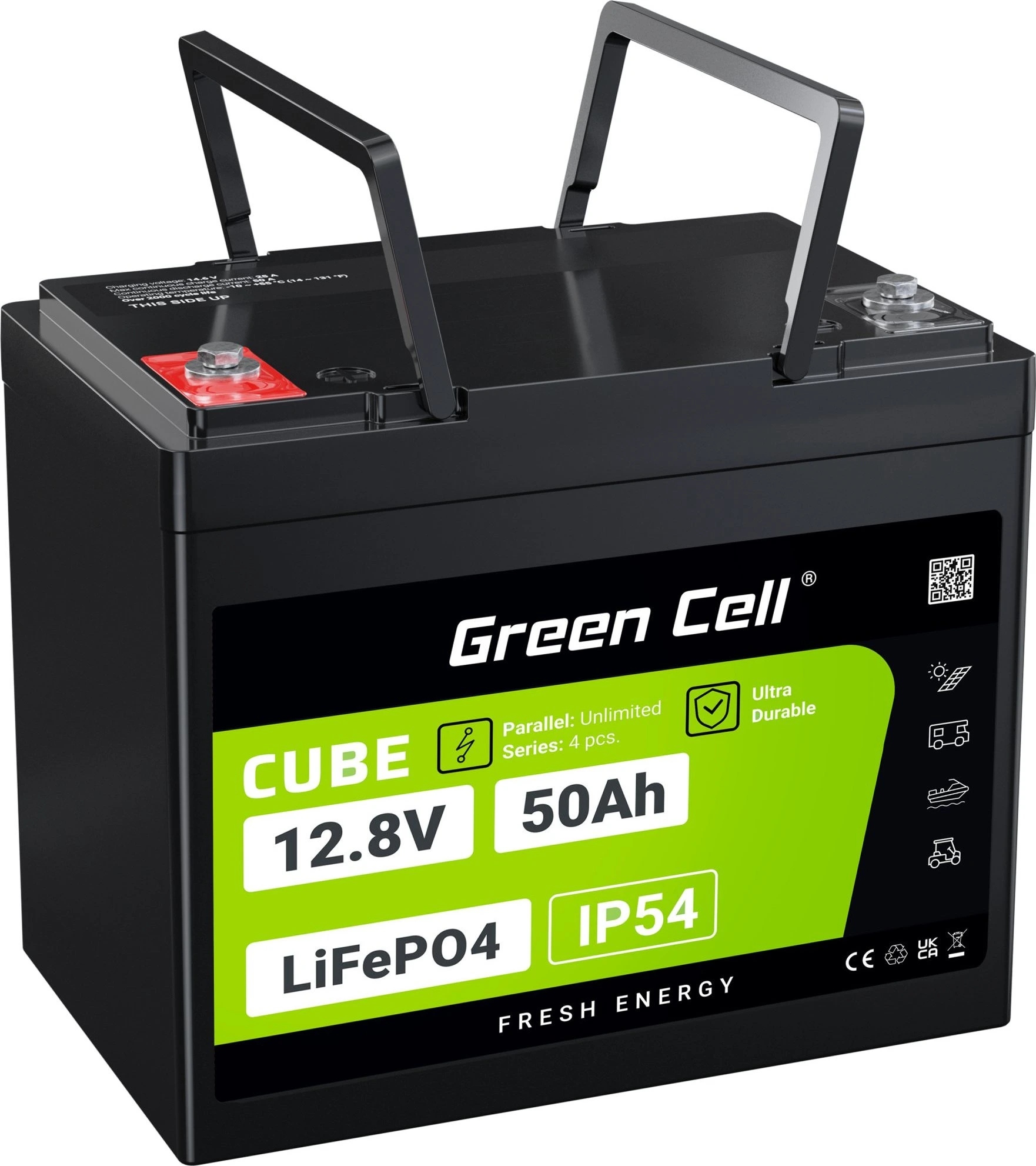 Batéria LiFePO4 Cube 50Ah 12.8V 640Wh