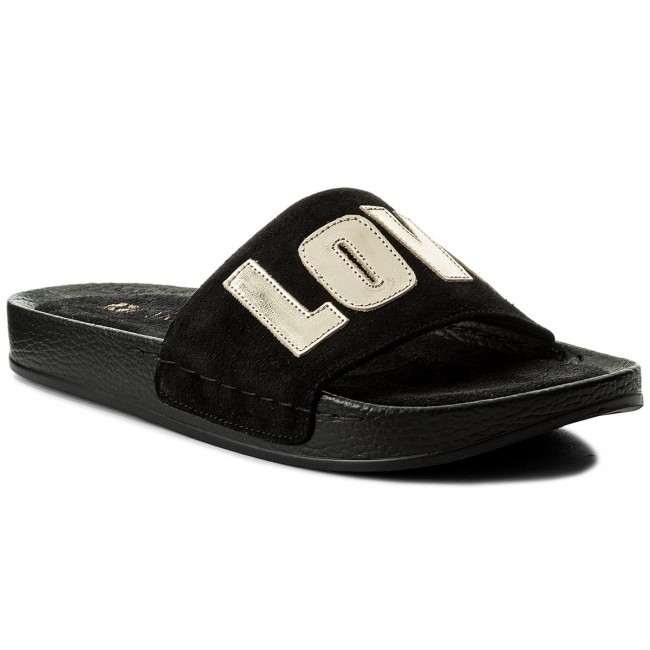 Carinii Dámské Nazouváky Černá Kůže 36 3T3G9* 36 3T3