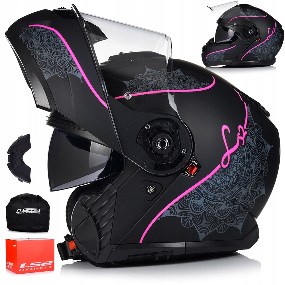 Motocyklová Prilba LS2 FF908 Strobe II Čeľusťový Systém Pinlock Clona