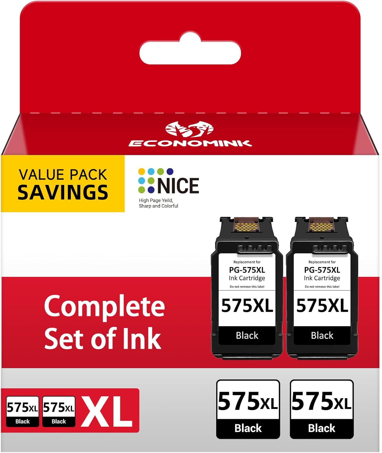 Zestaw 2x Tusz PG-575XL Czarny Tusz Do Canon 2 sztuki