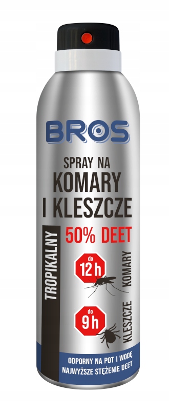 Spray na komary i kleszcze 50% deet Bros