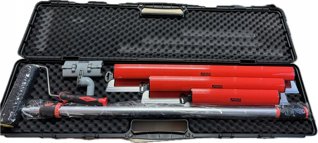 ZESTAW SZPACHLE DO GŁADZI: 40,60,80 CM, ADAP., KIJ TEL. WAŁEK DO GŁ.,WALIZ.